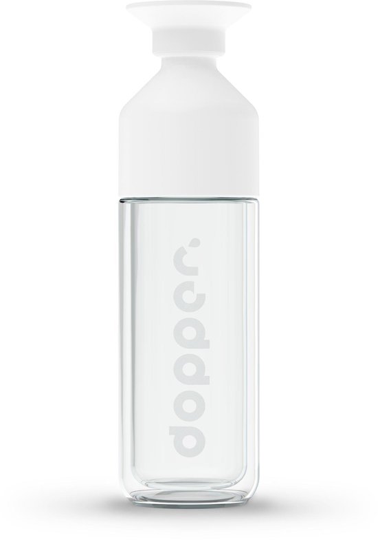Dopper Glass Insulated glazen drinkfles - 450 ml